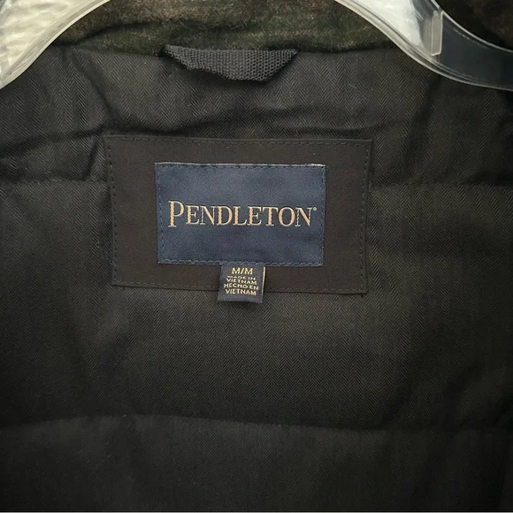 Pendleton Men’s M/L Wool Blend Vest • Black Green • NWT - Picture 6 of 12